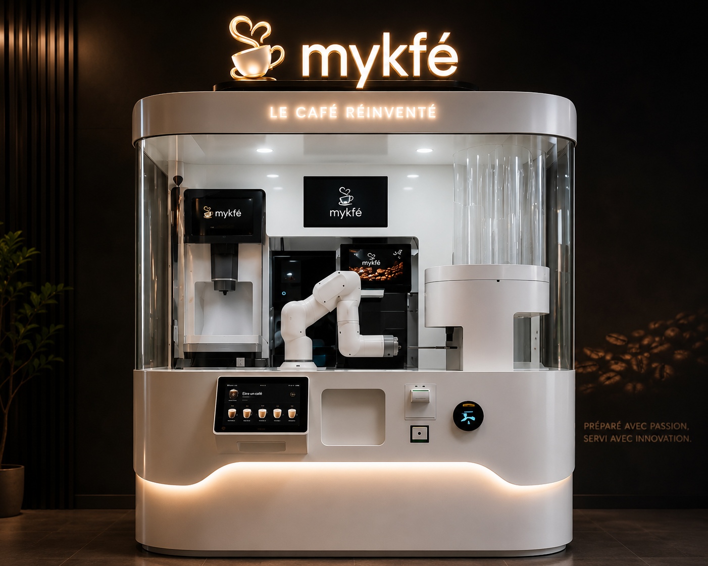 Détail de la machine mykfé